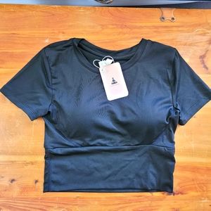Black crop top